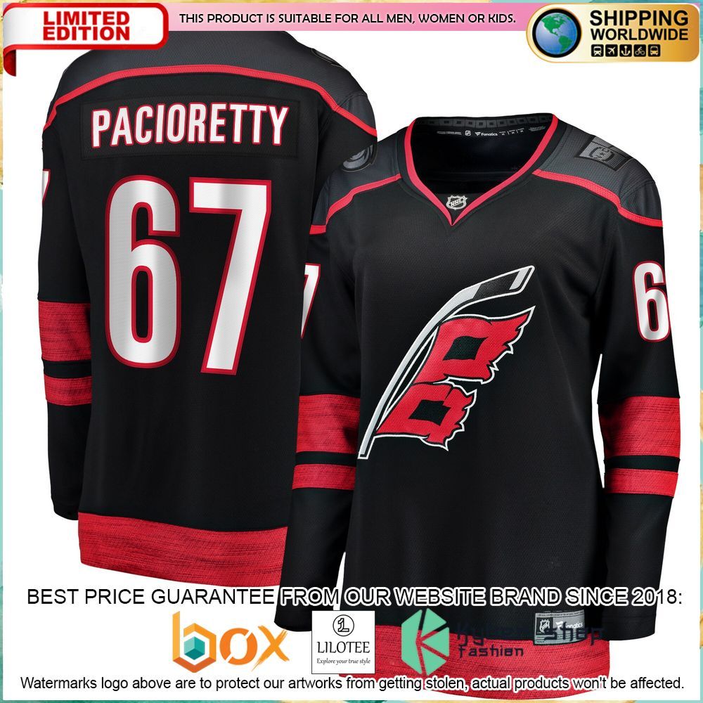 max pacioretty carolina hurricanes womens black hockey jersey 1 940