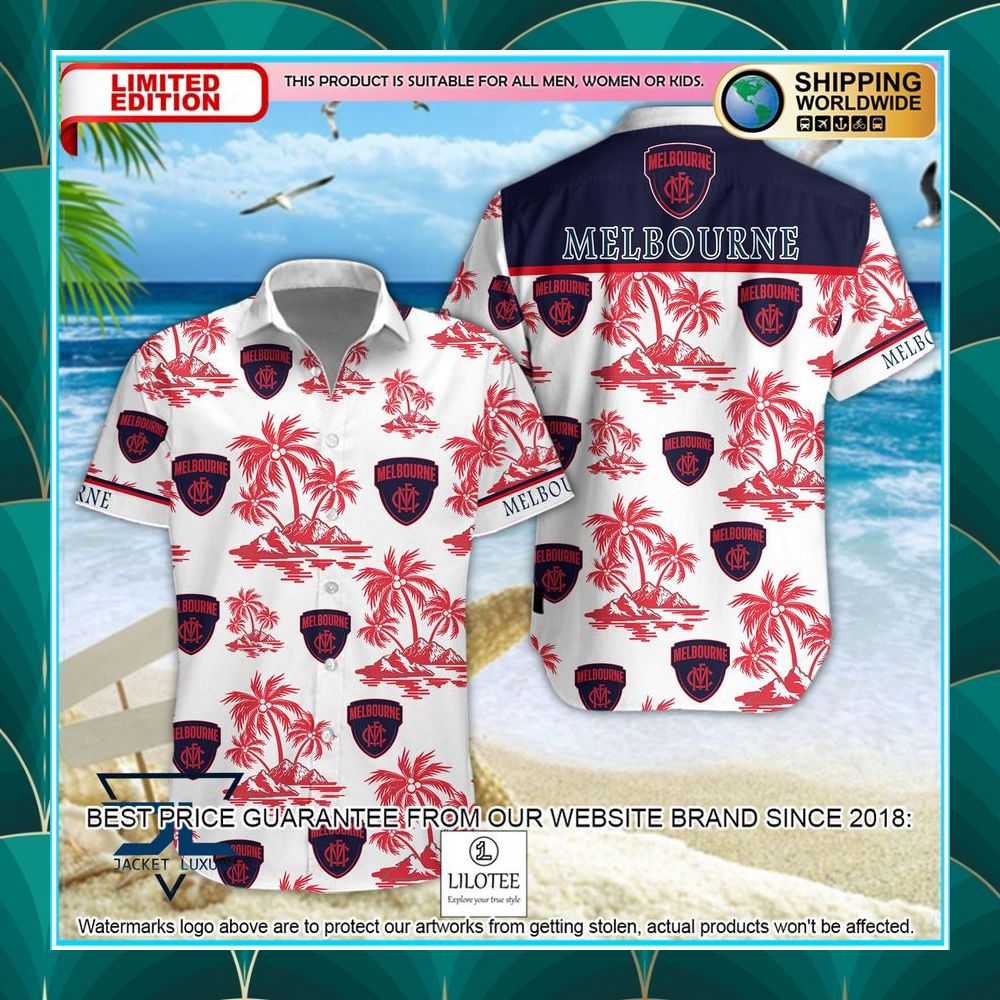 melbourne football club hawaiian shirt shorts 1 82