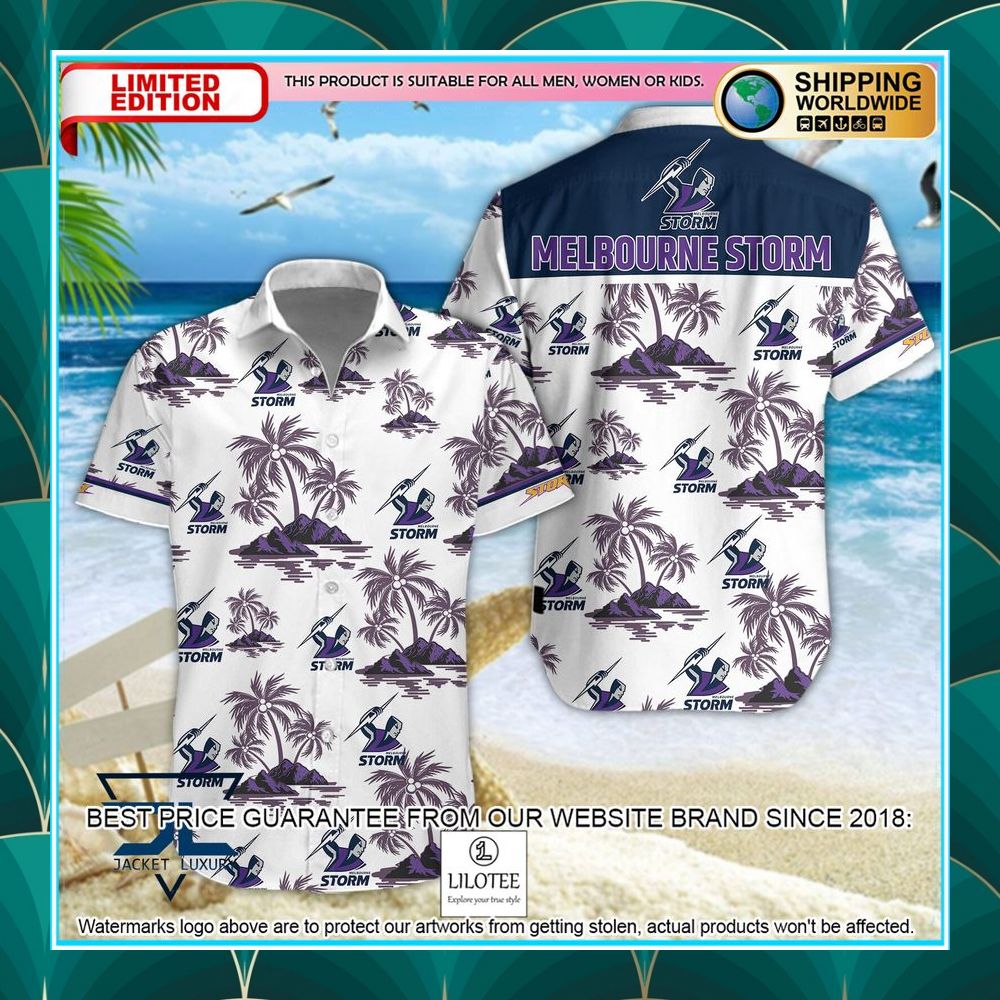 melbourne storm hawaiian shirt shorts 1 986