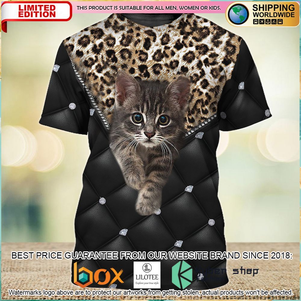 meowy diamond love cat hoodie shirt 2 824