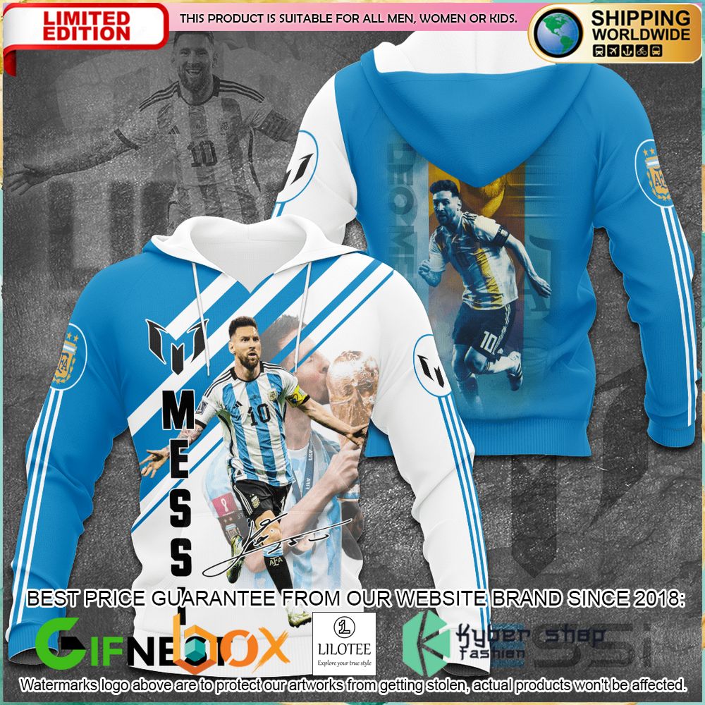 messi argentina champions world cup 2022 shirt hoodie 2 907