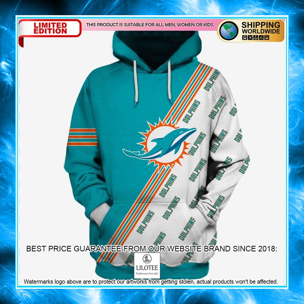 miami dolphins blue nfl 3d shirt hoodie 1 718