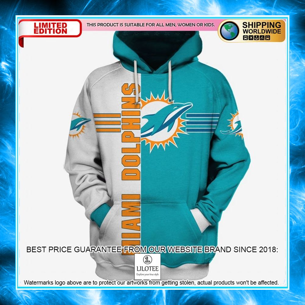 miami dolphins grey 3d shirt hoodie 1 773