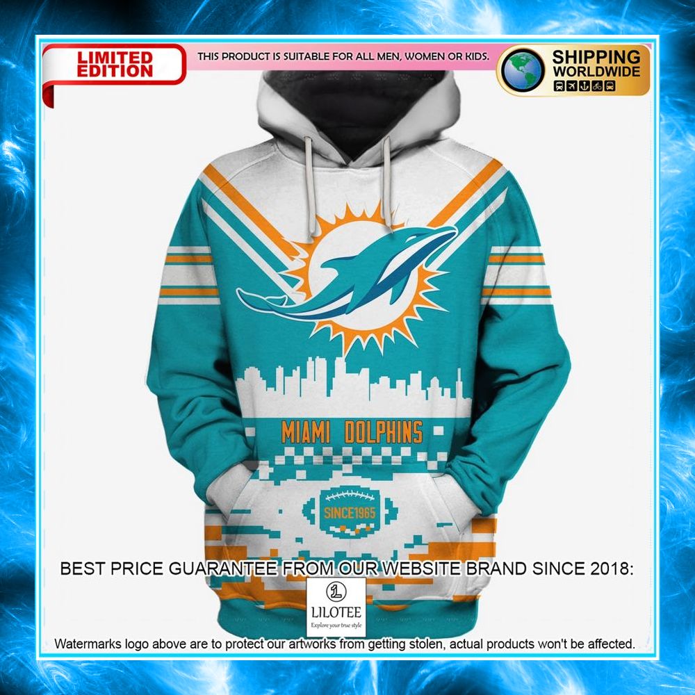 miami dolphins nfl green 3d shirt hoodie 1 365