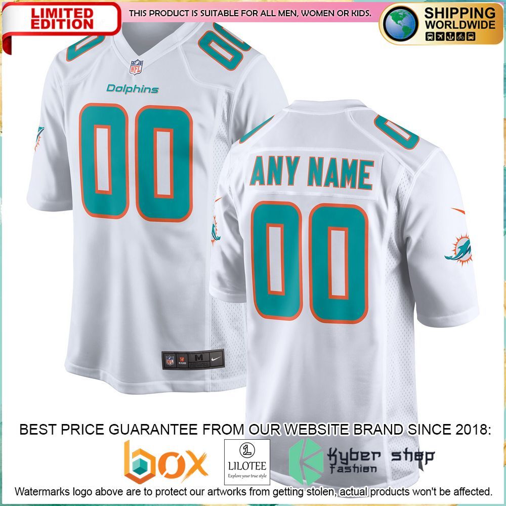 miami dolphins nike custom white football jersey 1 61