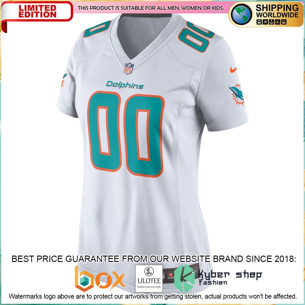 miami dolphins nike womens custom white football jersey 2 193