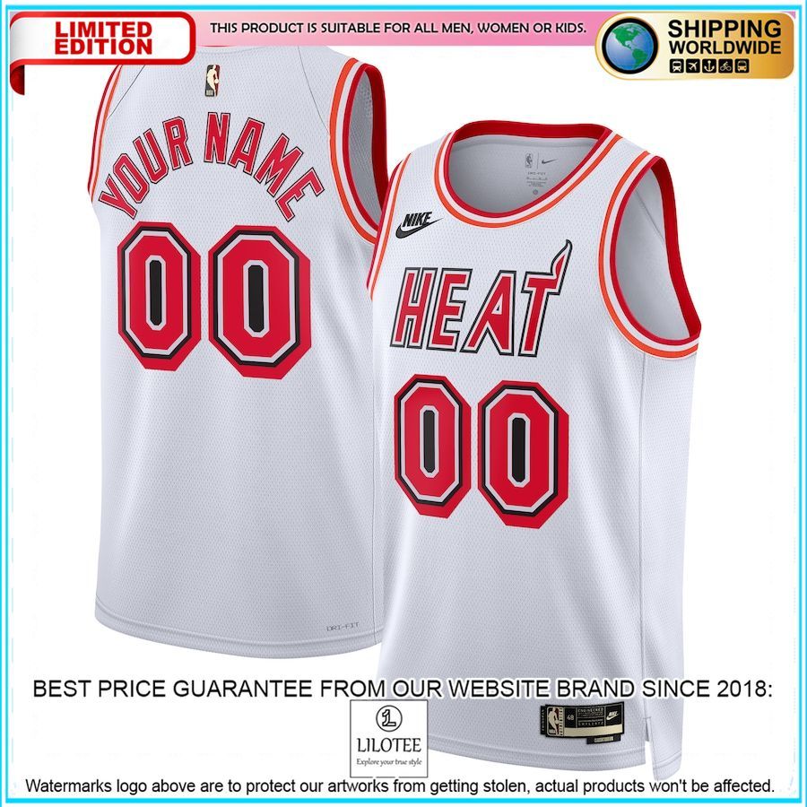 miami heat nike 2022 23 custom white basketball jersey 1 103