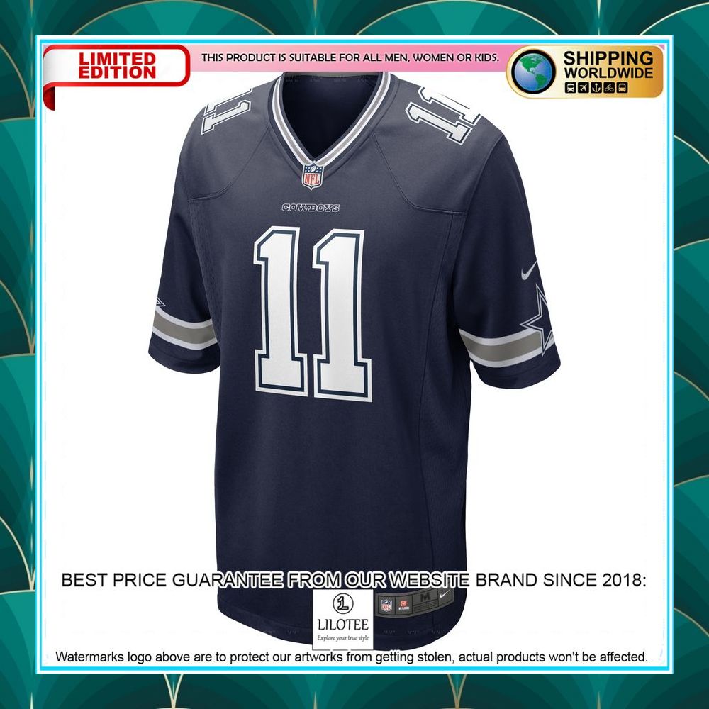 micah parsons dallas cowboys 2021 nfl draft first round pick navy football jersey 2 487
