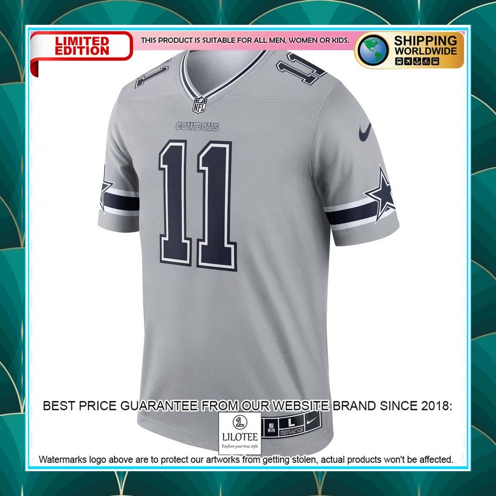 micah parsons dallas cowboys inverted legend gray football jersey 2 225