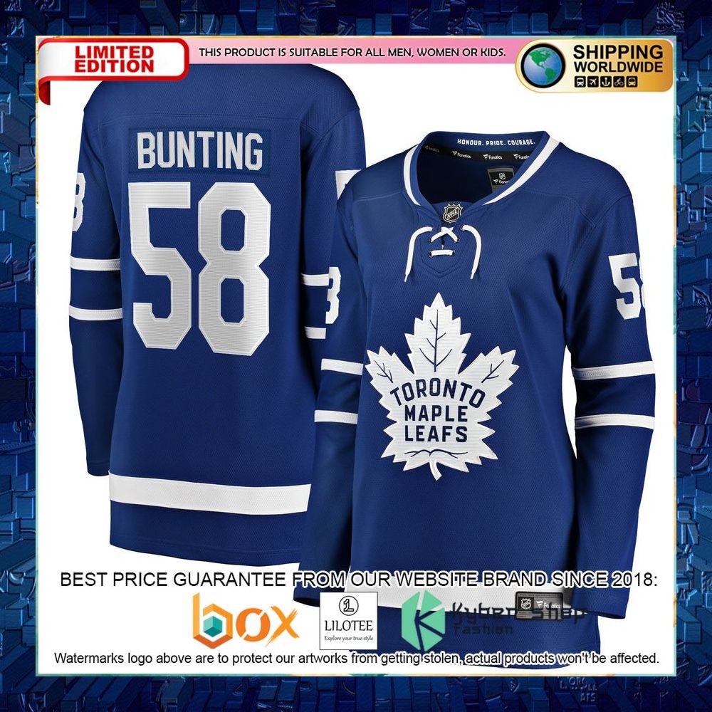 Michael Bunting Toronto Maple Leafs Women’s Blue Hockey Jersey - LIMITED EDITION 8 michael bunting toronto maple leafs womens blue hockey jersey 4 55