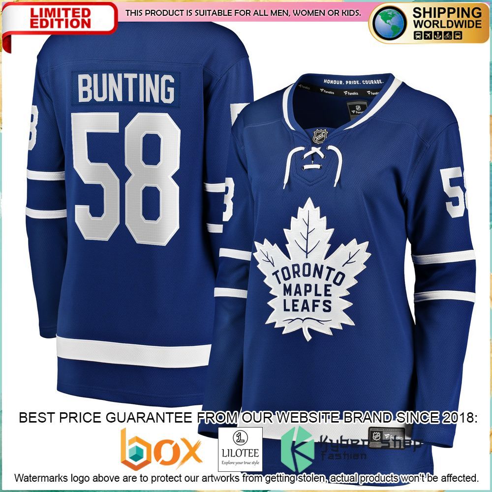 Michael Bunting Toronto Maple Leafs Women’s Blue Hockey Jersey - LIMITED EDITION 4 michael bunting toronto maple leafs womens blue hockey jersey 4 800