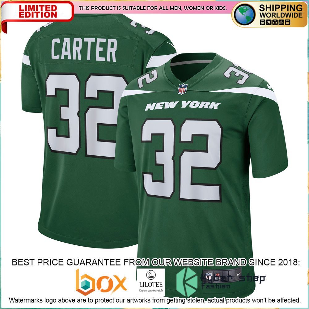 michael carter new york jets nike gotham green football jersey 1 113