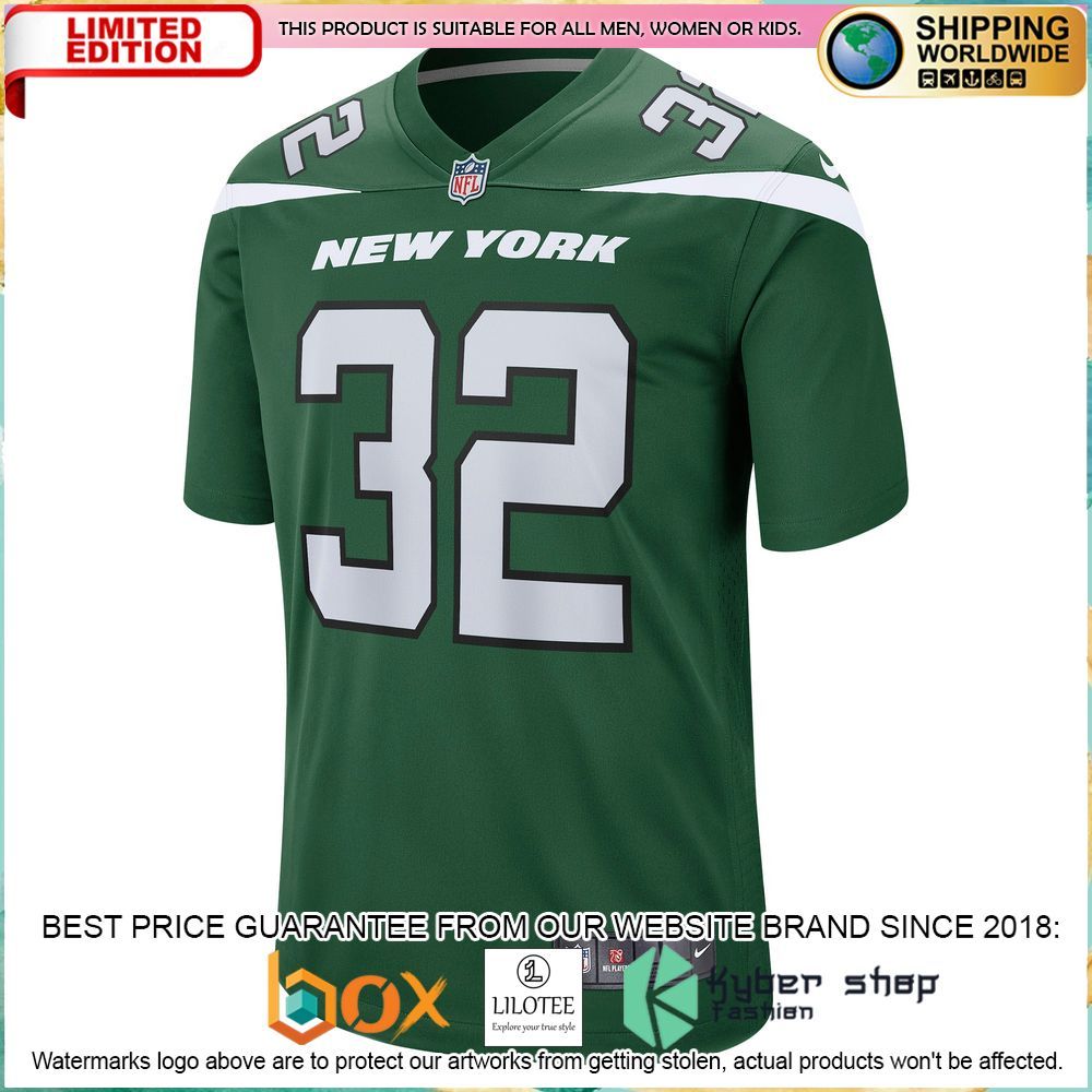 michael carter new york jets nike gotham green football jersey 2 12