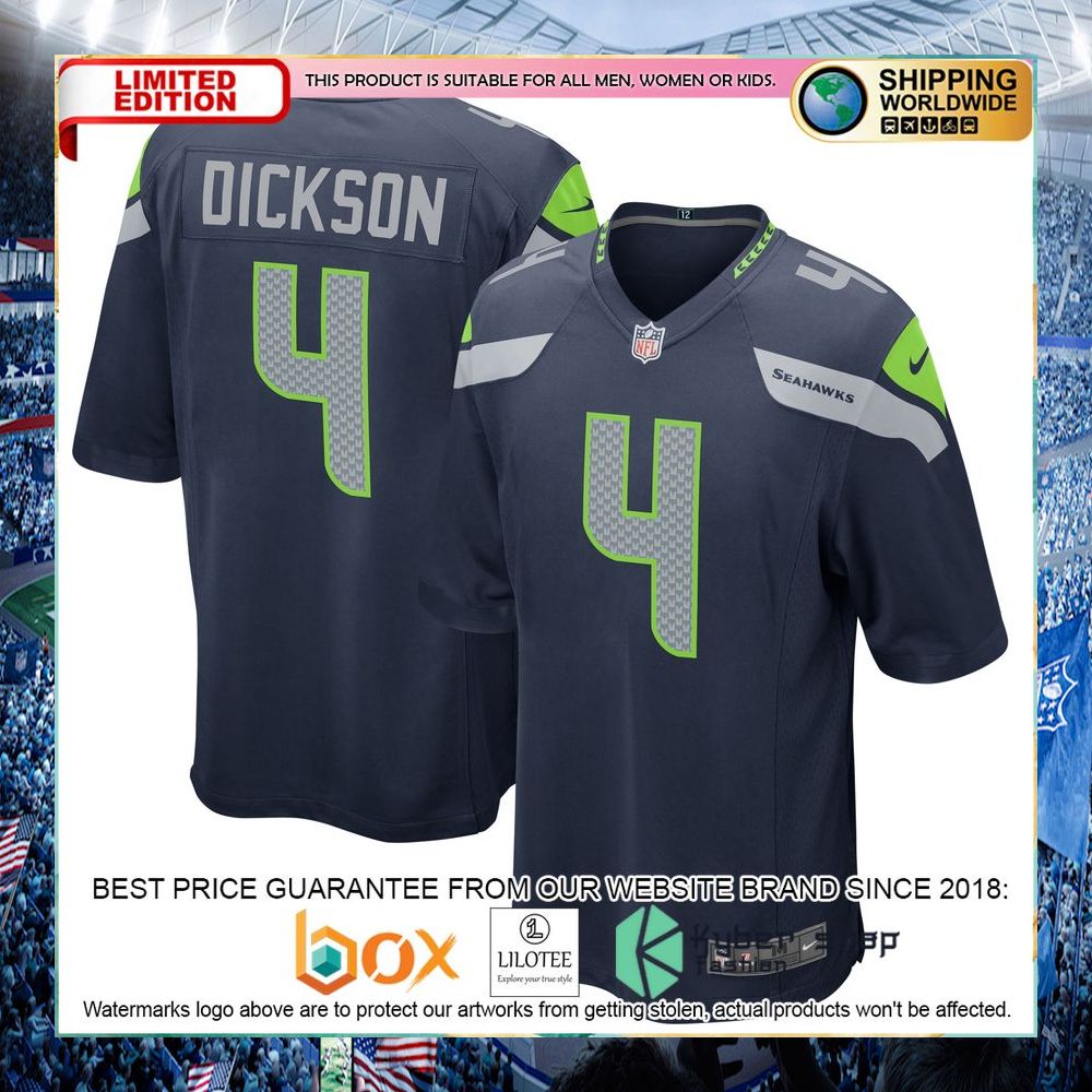 Michael Dickson Seattle Seahawks Nike College Navy Football Jersey - LIMITED EDITION 8 michael dickson seattle seahawks nike college navy football jersey 4 656