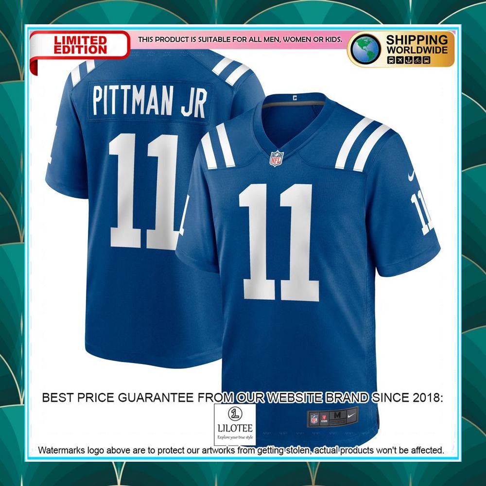 michael pittman jr indianapolis colts royal football jersey 1 991