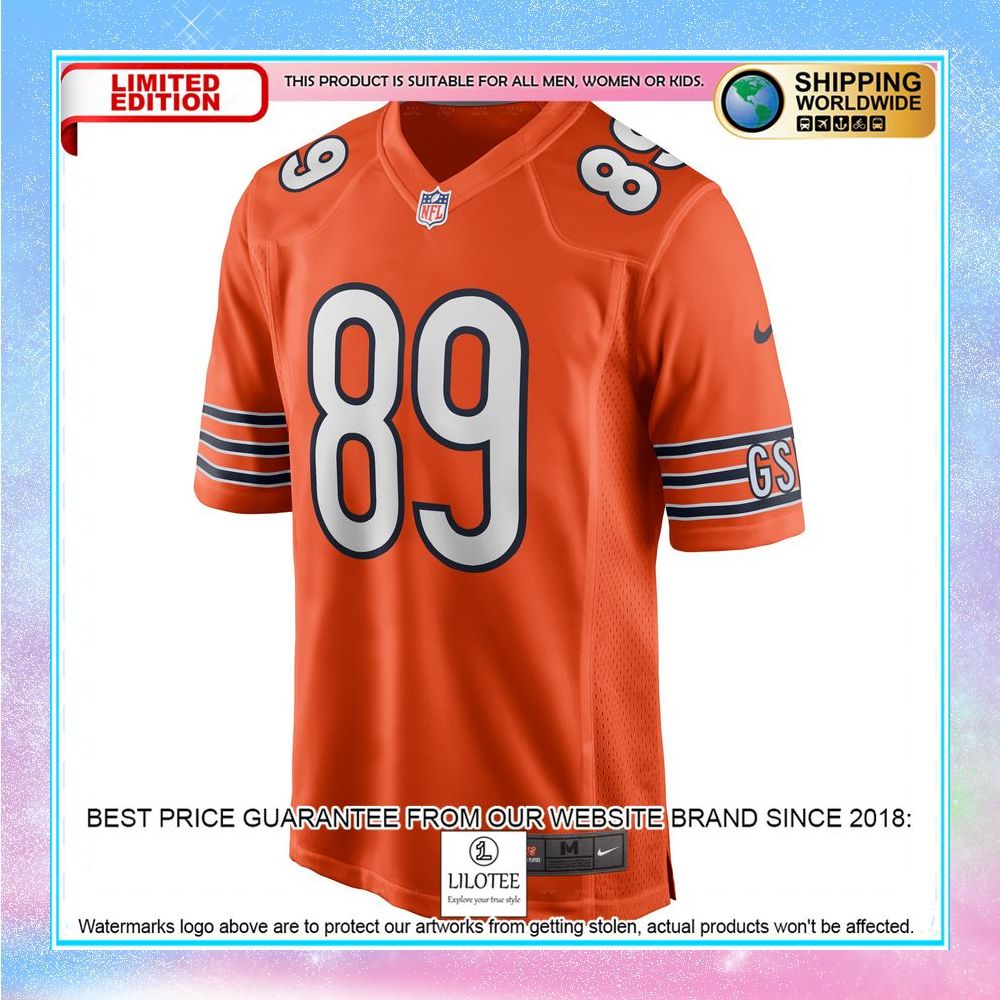 mike ditka chicago bears retired jersey orange football jersey 2 630
