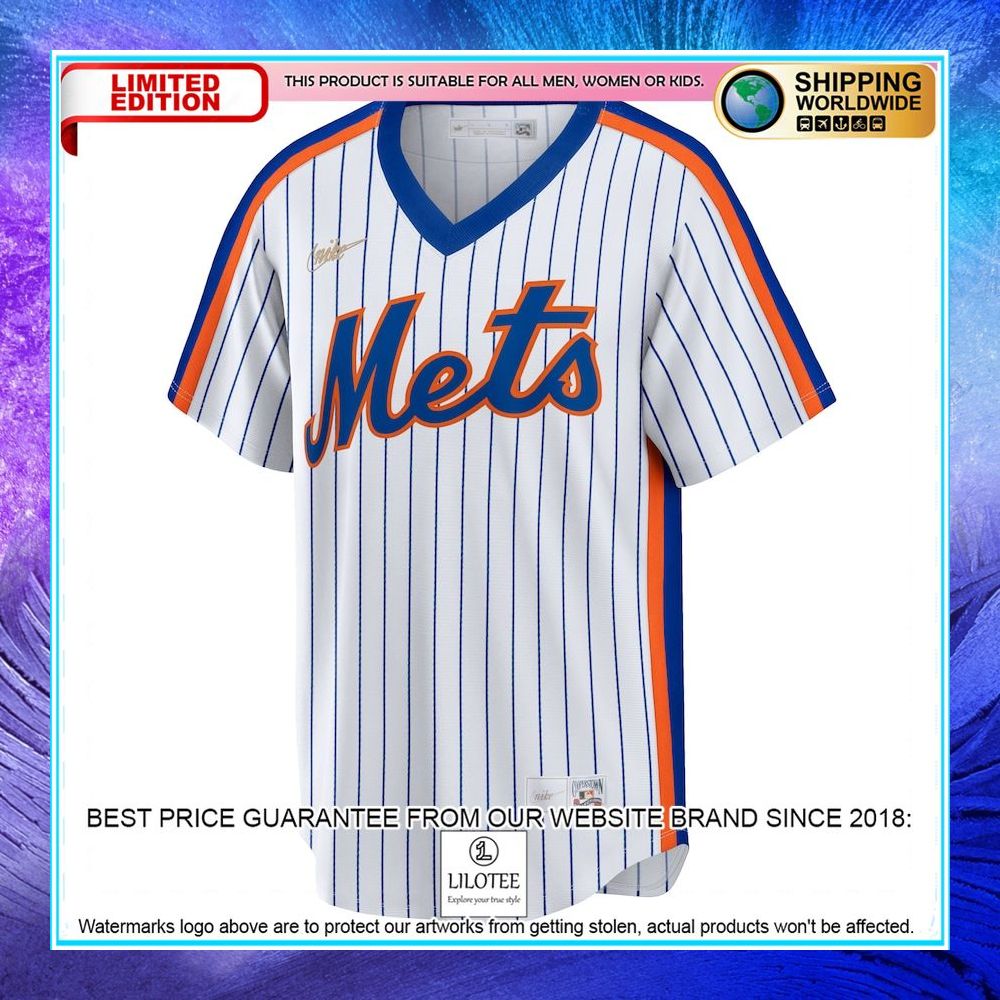 mike piazza new york mets nike home cooperstown collection player white baseball jersey 2 567