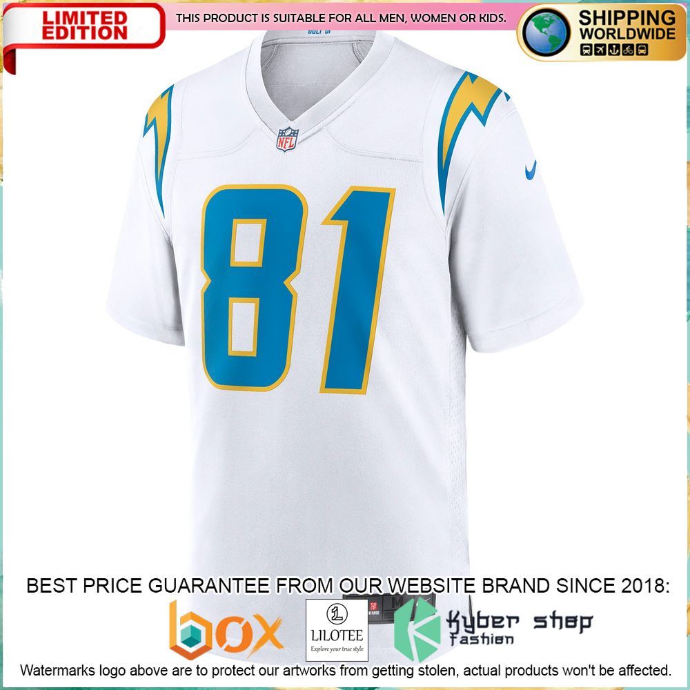 mike williams los angeles chargers nike white football jersey 2 574