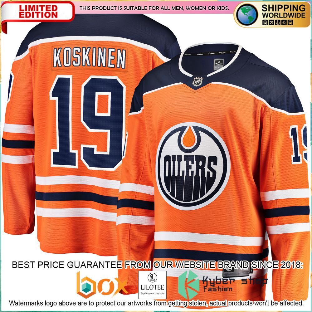 mikko koskinen edmonton oilers breakaway team color orange hockey jersey 1 666