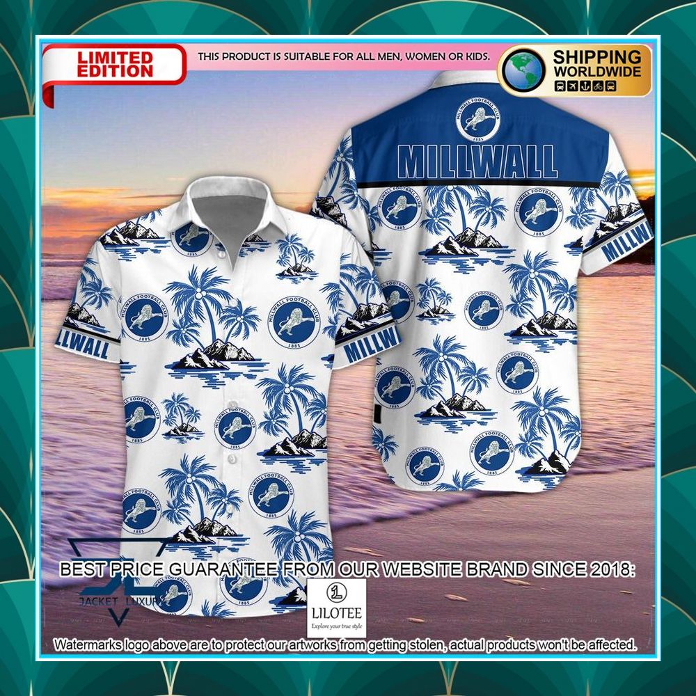 millwall f c hawaiian shirt shorts 1 962