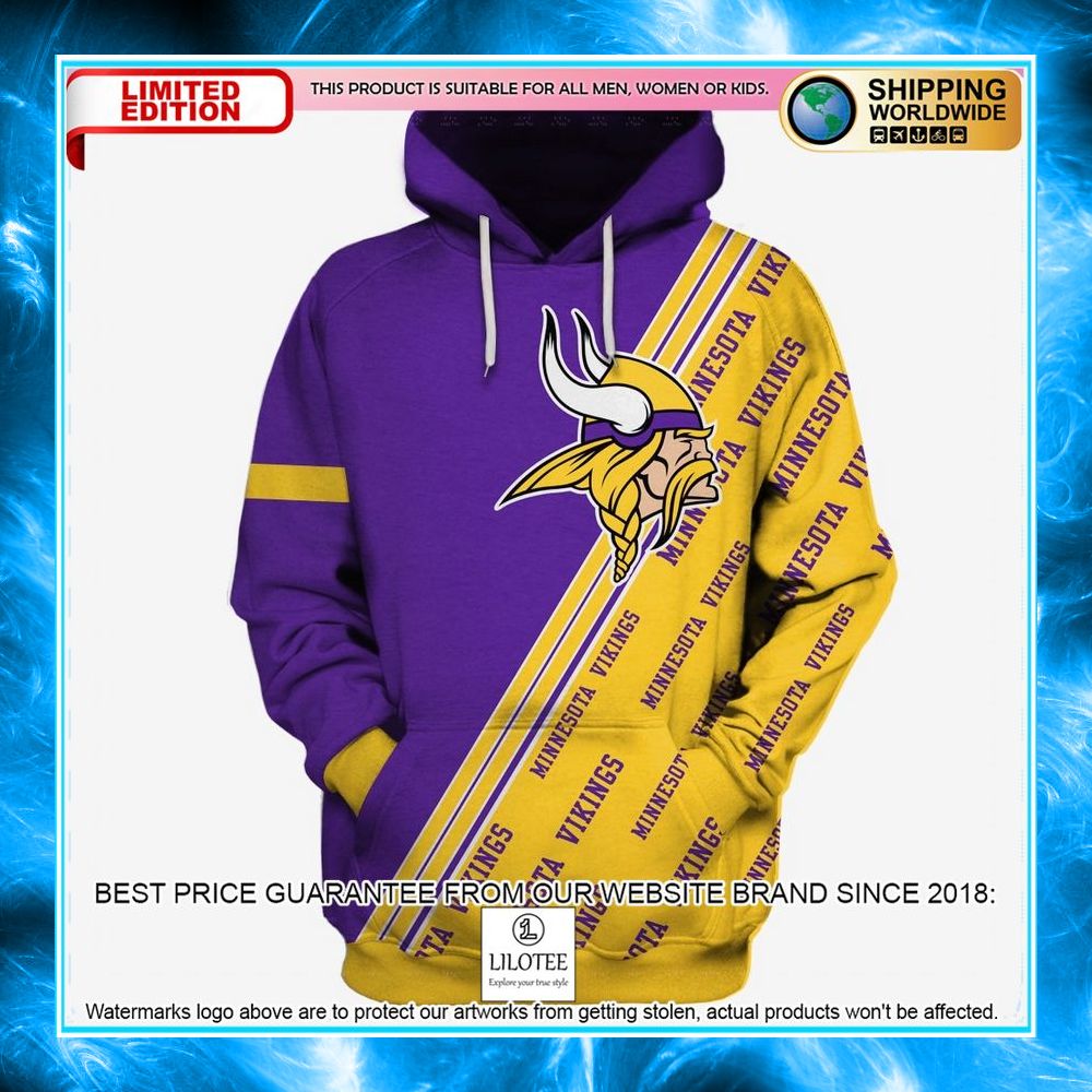 minnesota vikings purple 3d shirt hoodie 1 904