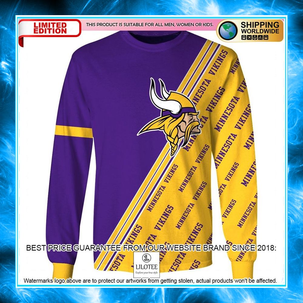 minnesota vikings purple 3d shirt hoodie 6 521
