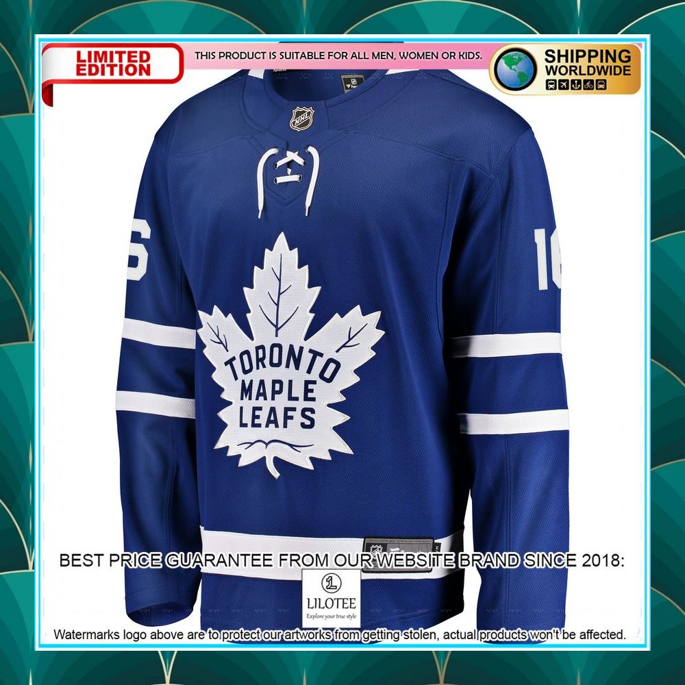 mitchell marner toronto maple leafs home premier blue hockey jersey 2 520