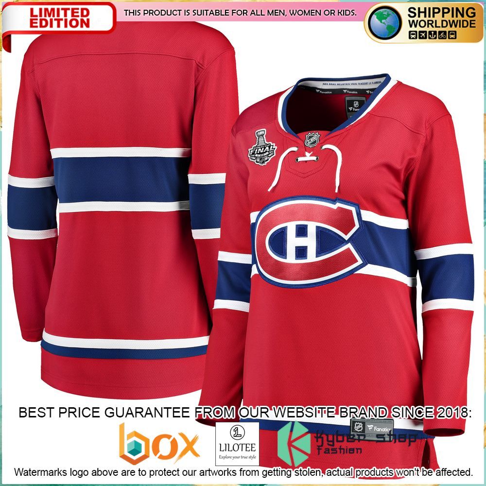 montreal canadiens womens 2021 stanley cup final bound red hockey jersey 1 388