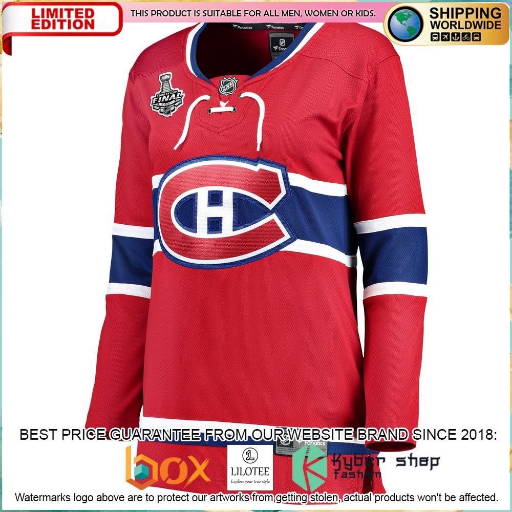 montreal canadiens womens 2021 stanley cup final bound red hockey jersey 2 571