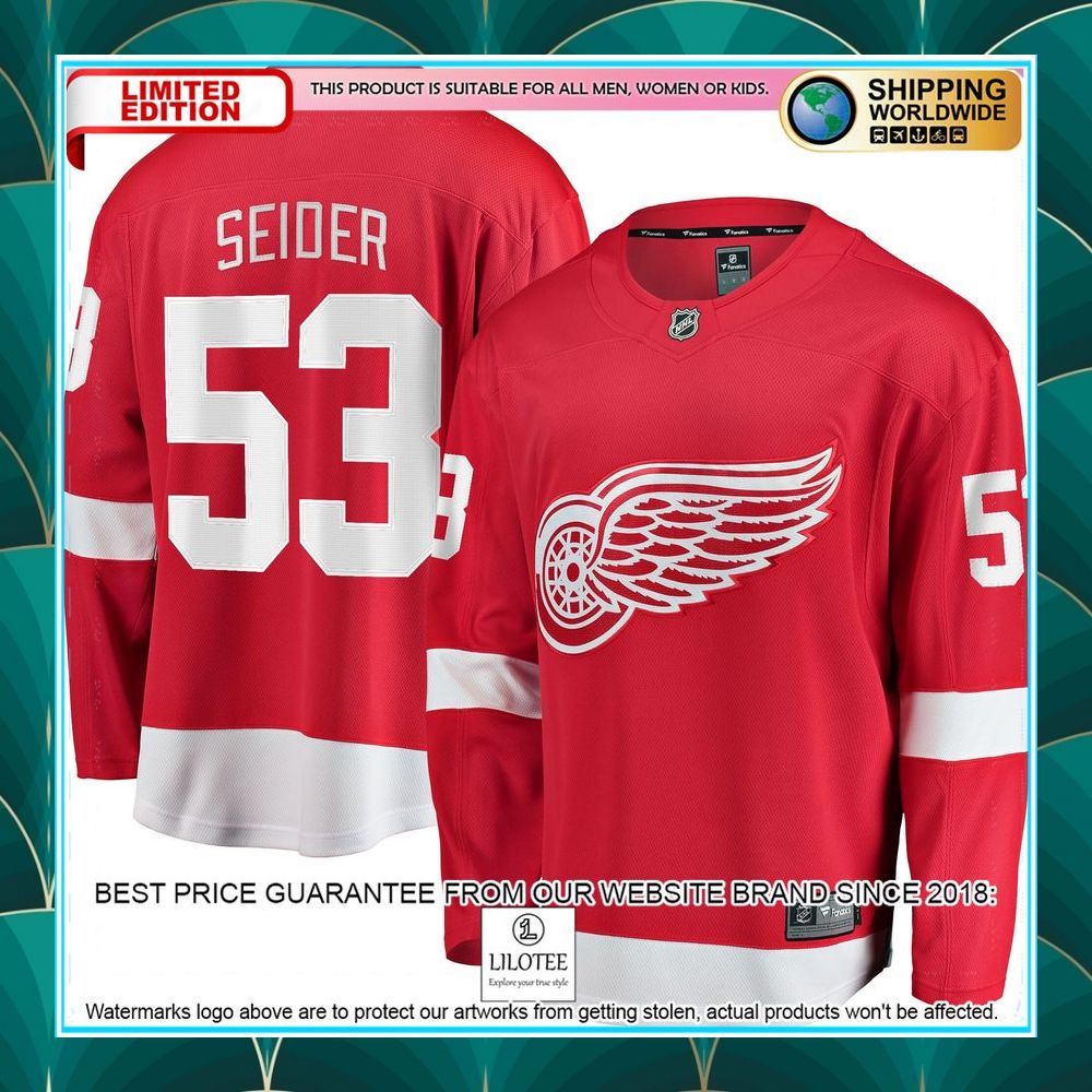 moritz seider detroit red wings home red hockey jersey 1 196