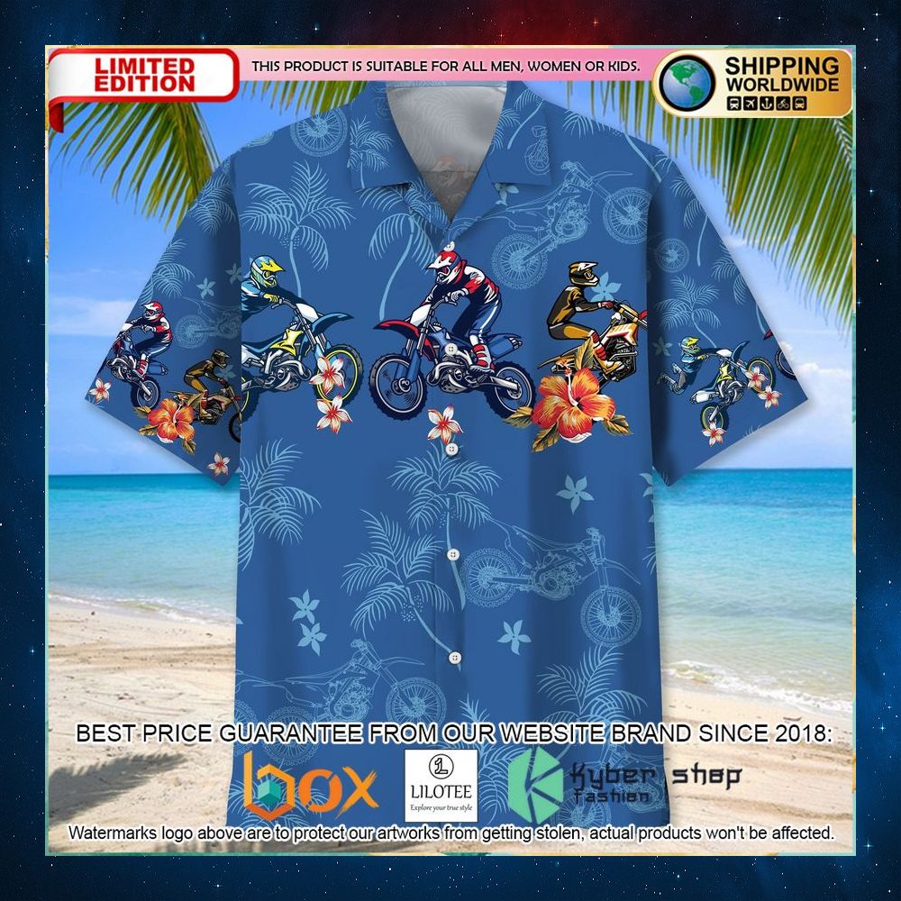 motocross flower tropical hawaiian shirt 2 966