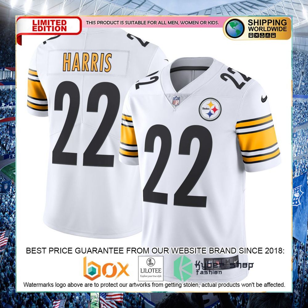 Najee Harris Pittsburgh Steelers Nike Vapor White Football Jersey - LIMITED EDITION 5 najee harris pittsburgh steelers nike vapor white football jersey 1 214