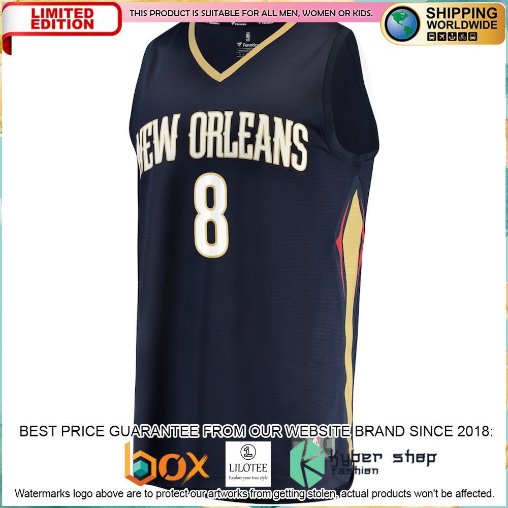 naji marshall new orleans pelicans 2021 22 navy basketball jersey 2 399