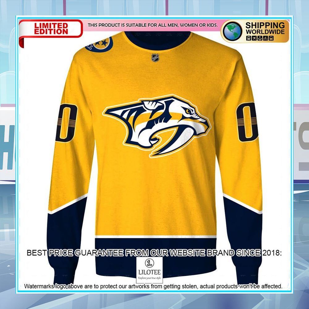 Nashville Predators CUSTOM Shirt, Hoodie - LIMITED EDITION 3 nashville predators custom shirt hoodie 3 836