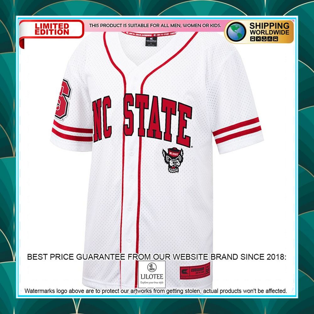 nc state wolfpack white red baseball jersey 2 871