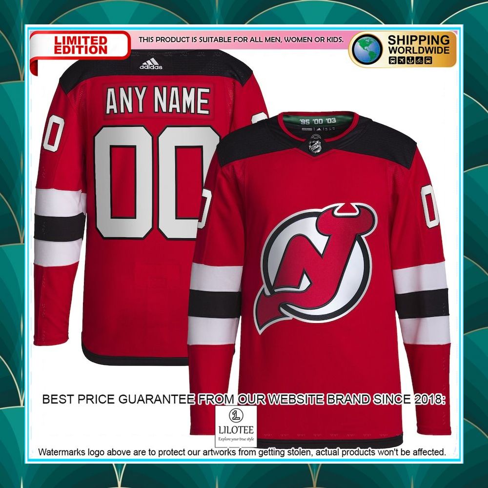 new devils adidas home primegreen pro custom red hockey jersey 1 227