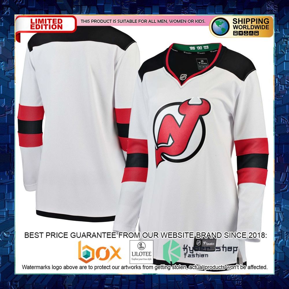 New Devils Women’s Away White Hockey Jersey - LIMITED EDITION 6 new devils womens away white hockey jersey 1 122