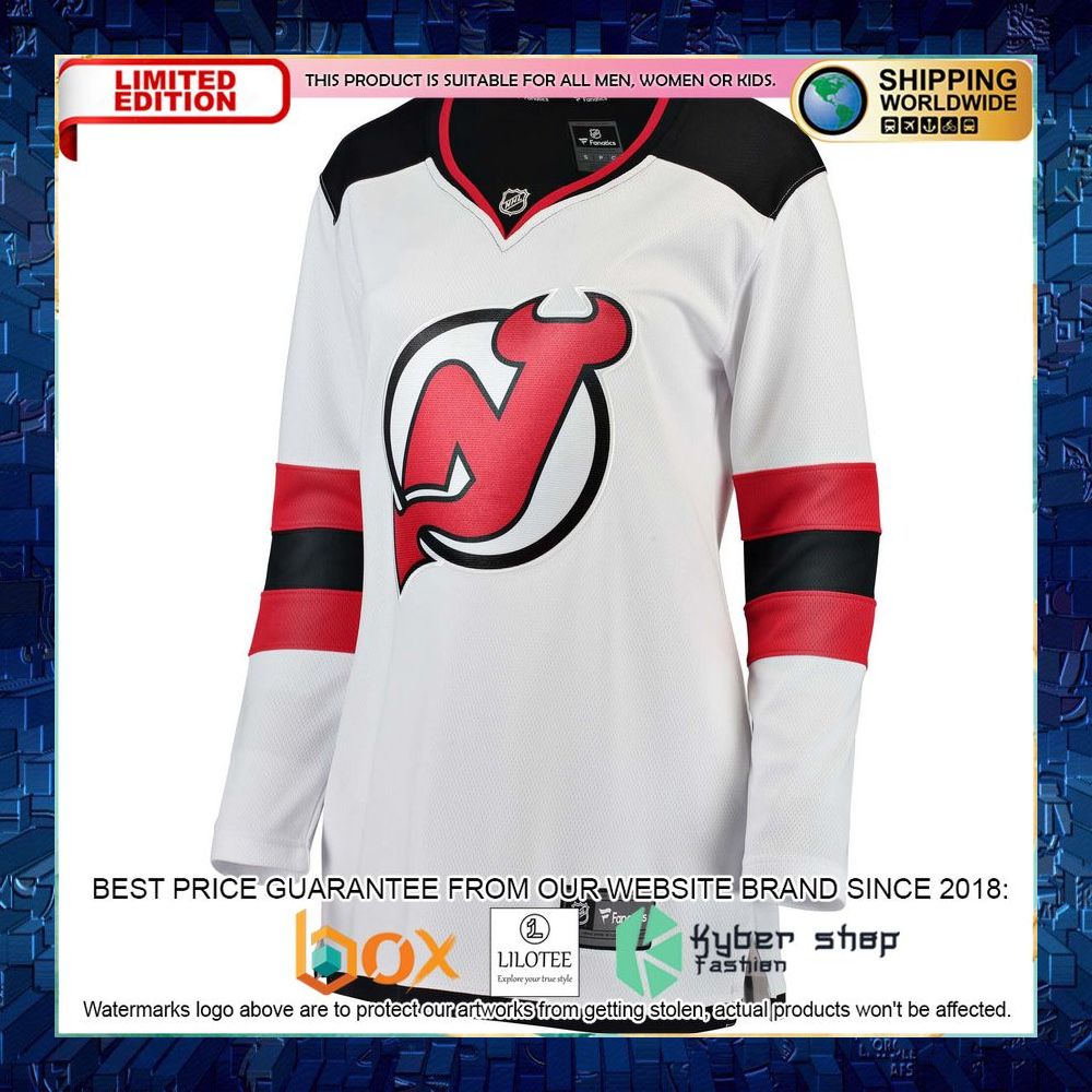New Devils Women’s Away White Hockey Jersey - LIMITED EDITION 7 new devils womens away white hockey jersey 2 164