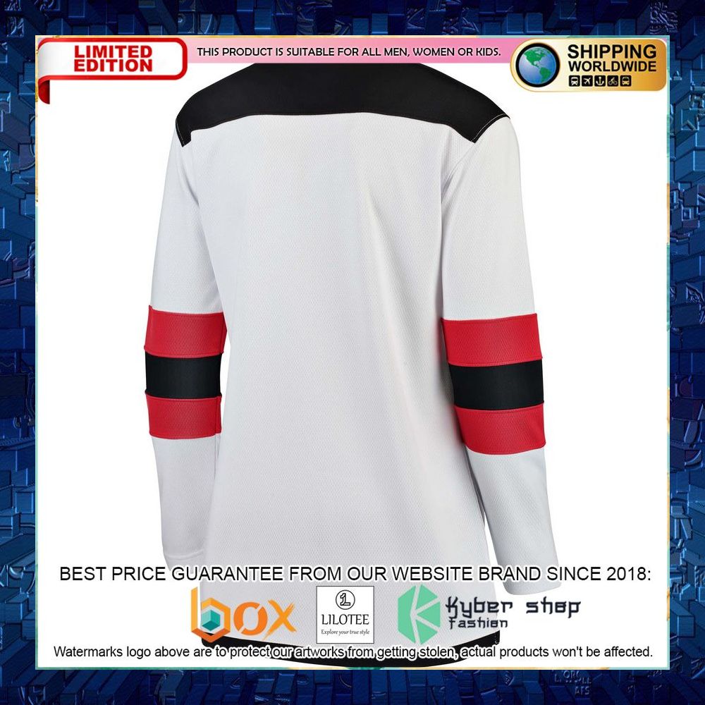 New Devils Women’s Away White Hockey Jersey - LIMITED EDITION 8 new devils womens away white hockey jersey 3 34