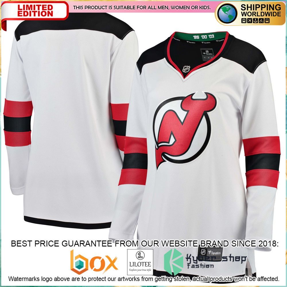 New Devils Women’s Away White Hockey Jersey - LIMITED EDITION 4 new devils womens away white hockey jersey 4 924