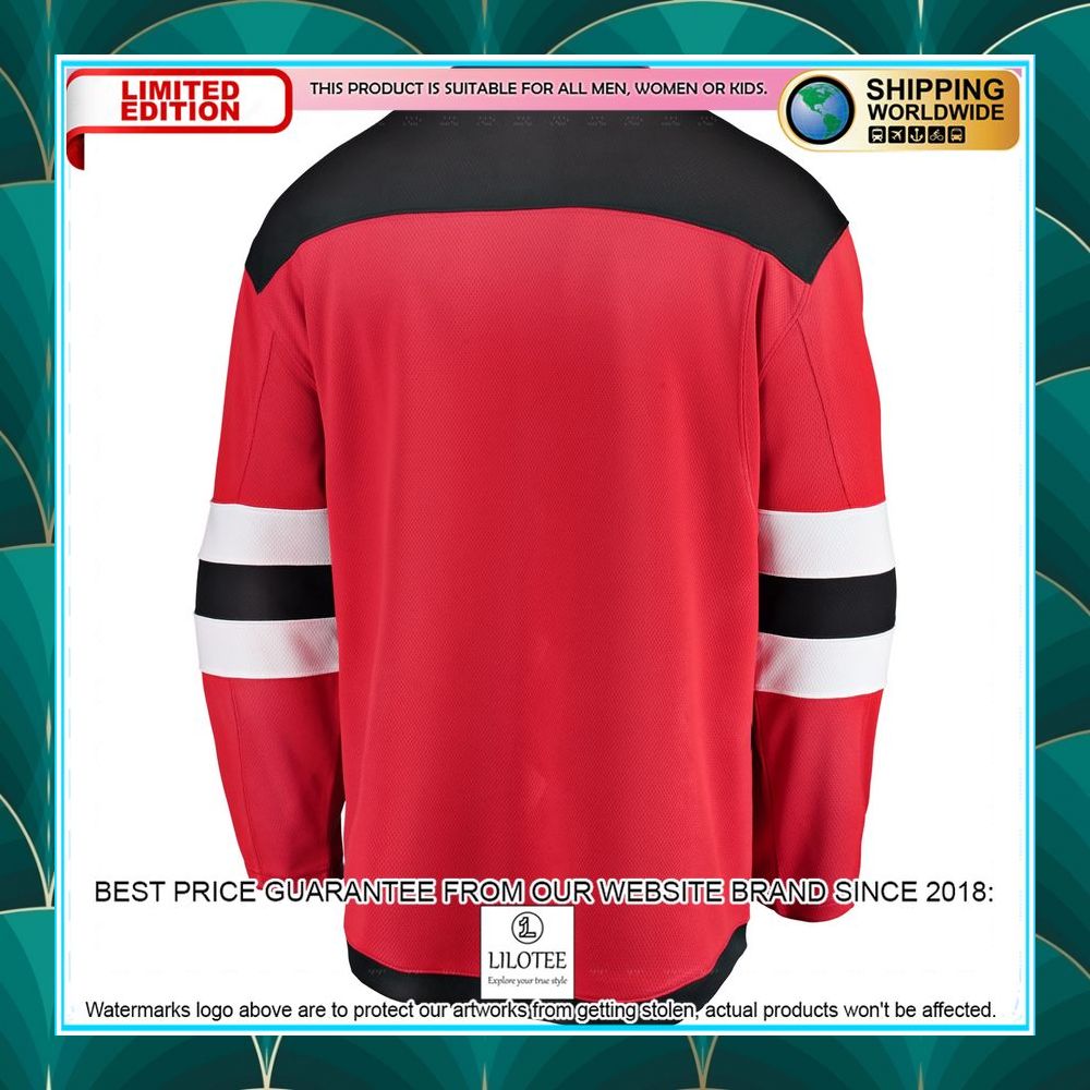 new jersey devils breakaway home red hockey jersey 1 985