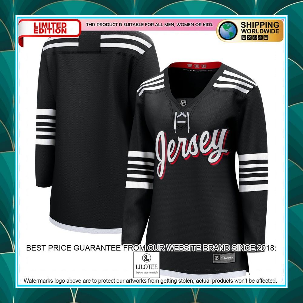 new jersey devils womens alternate premier team black hockey jersey 1 802