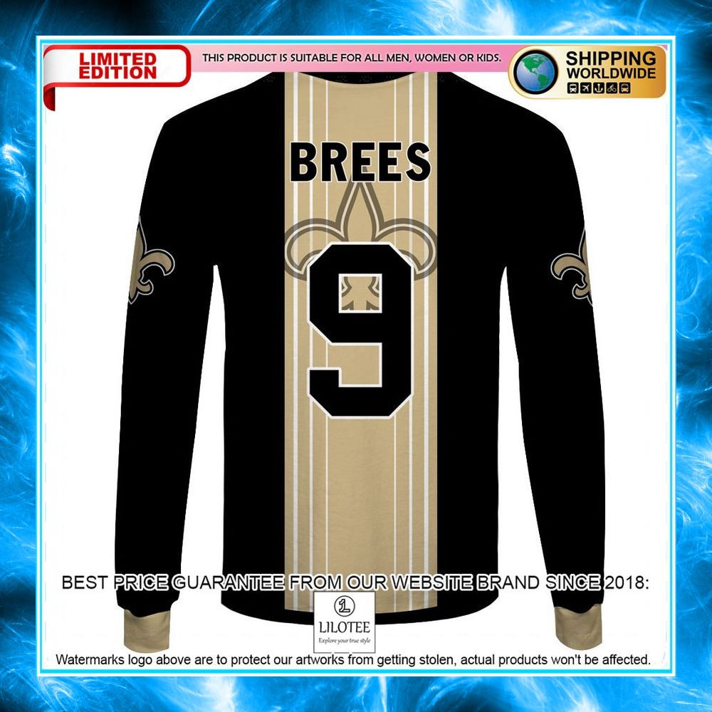new orleans saints drew brees 9 3d shirt hoodie 8 888