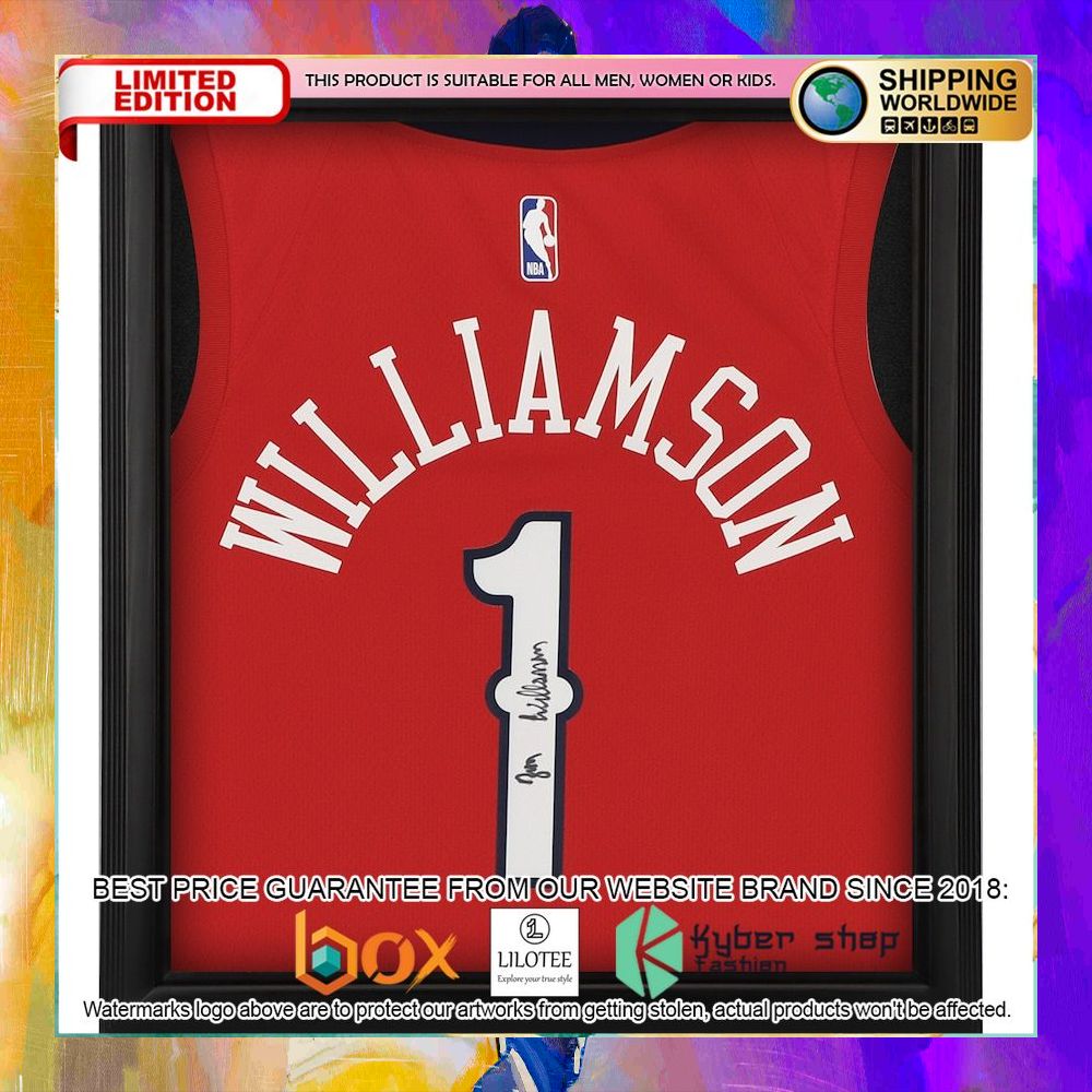 new orleans zion williamson pelicans red basketball jersey 1 453