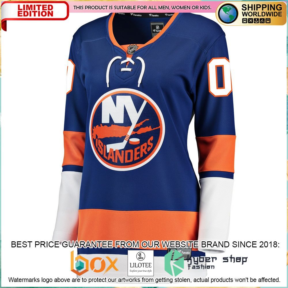new york islanders womens custom blue hockey jersey 2 796