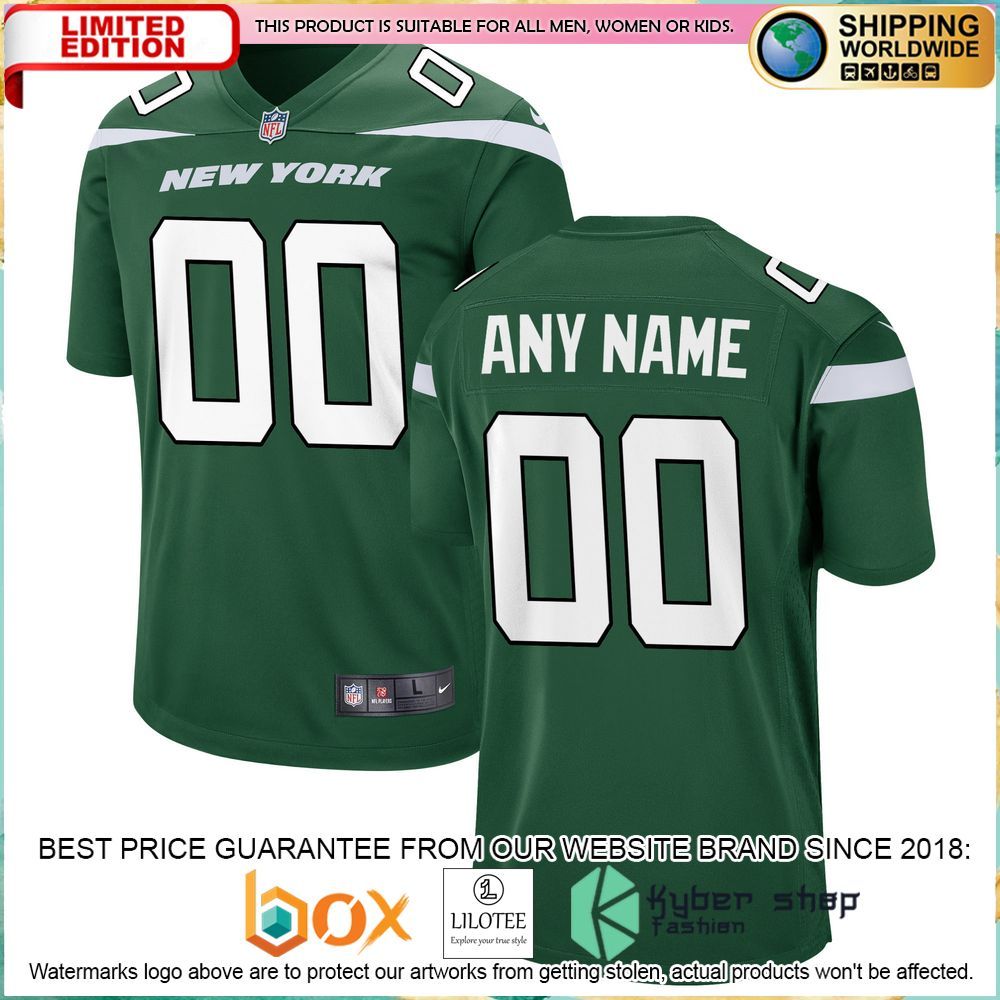 new york jets nike football gotham green football jersey 1 251