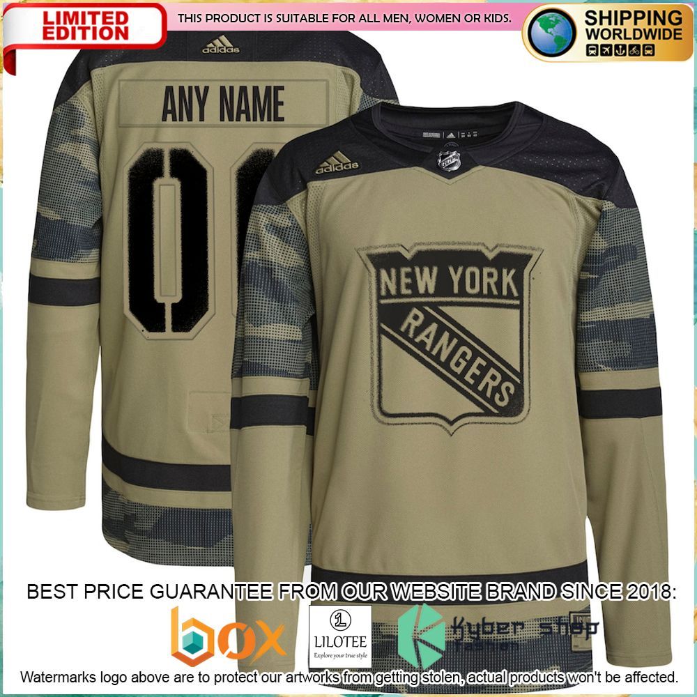 new york rangers adidas military appreciation team custom camo hockey jersey 1 95