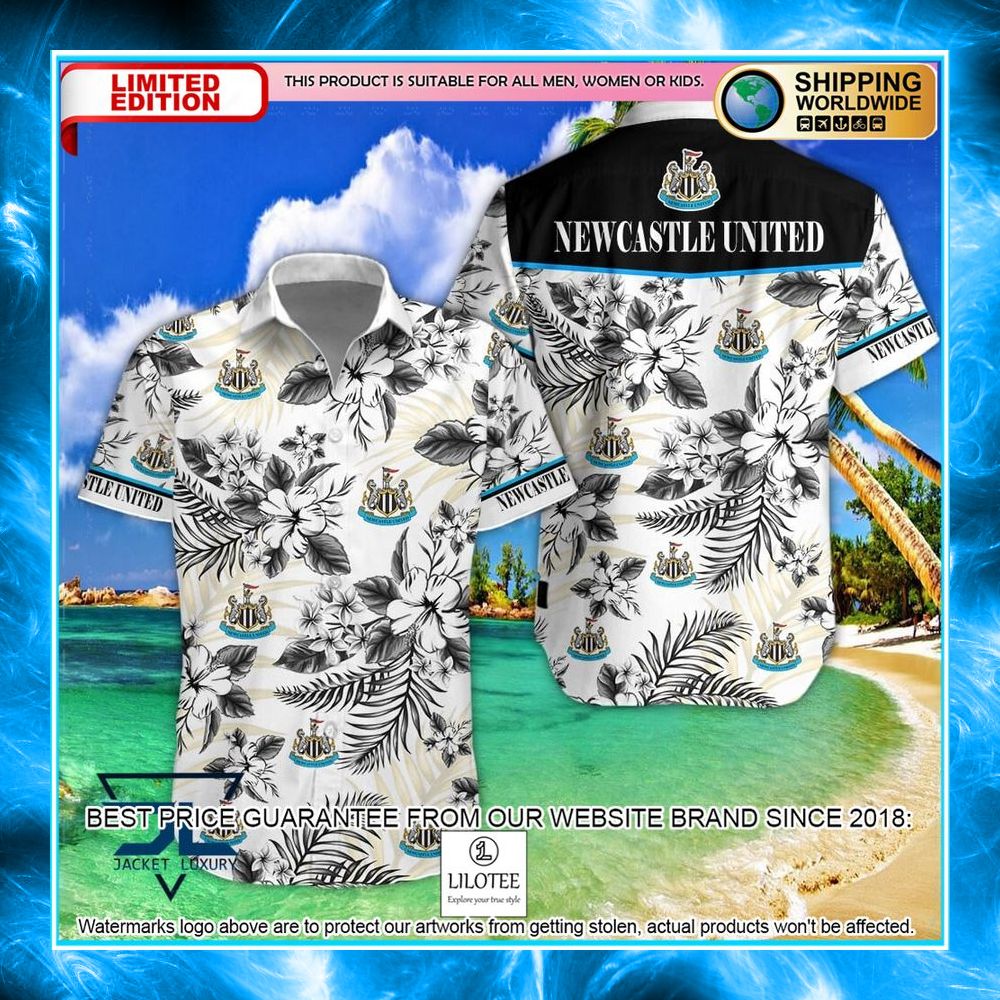 newcastle united f c logo hawaiian shirt shorts 1 352