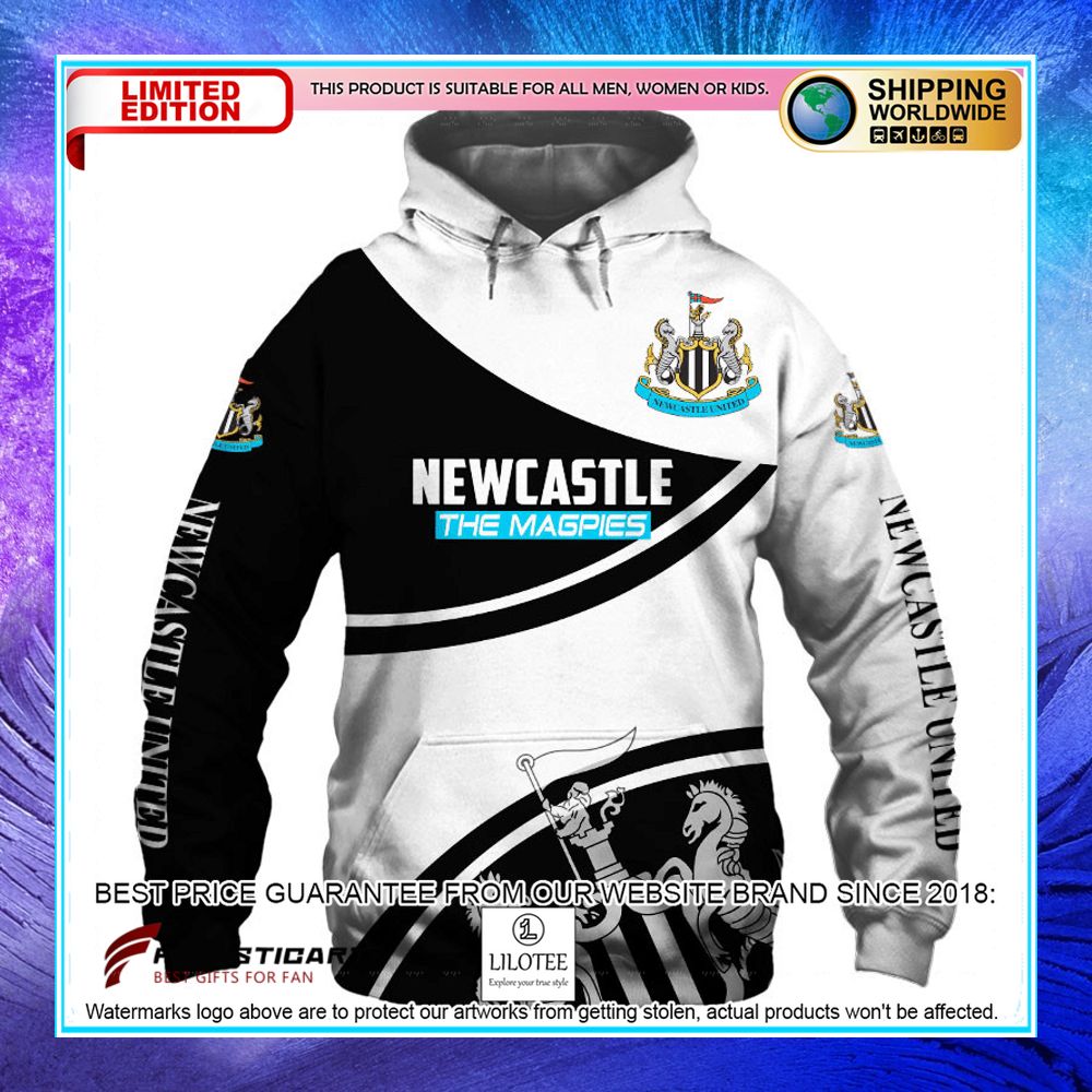 newcastle united fc the magpies hoodie shirt 1 777