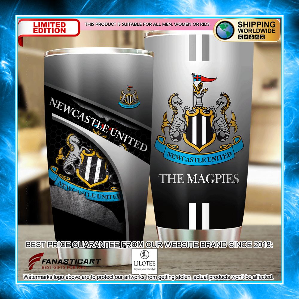newcastle united fc the magpies tumbler 1 326